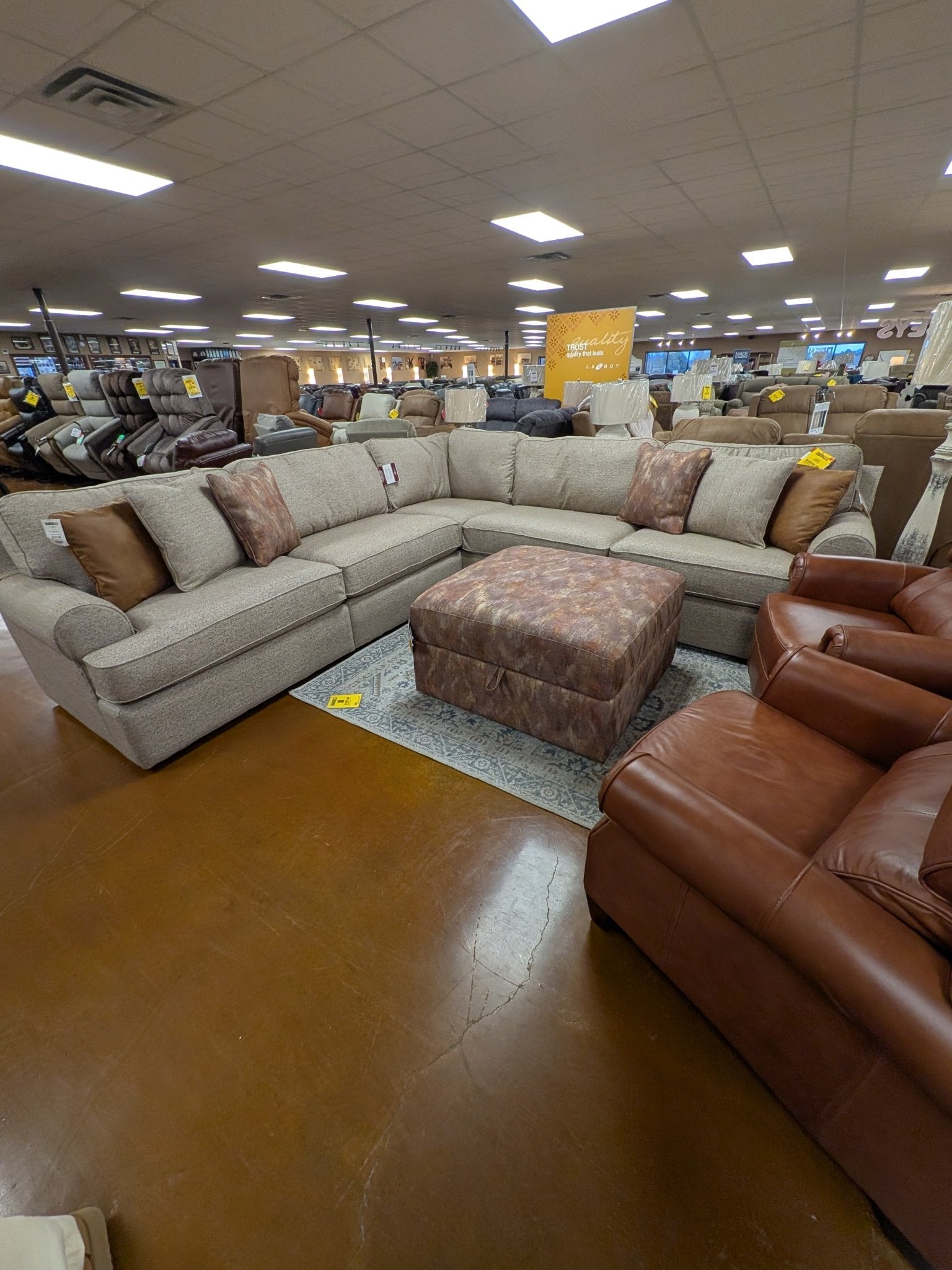 Alani Sectional 665 - 60A/60B/60M2/6CC - D2101 - 74 - Darseys Furniture & MattressLa - Z - Boy