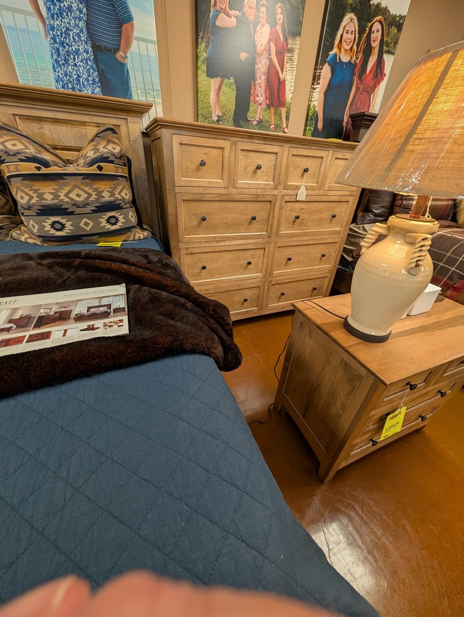 Albany King Size Bed MBA73KG-OCS112 - Darseys Furniture & MattressMillcraft