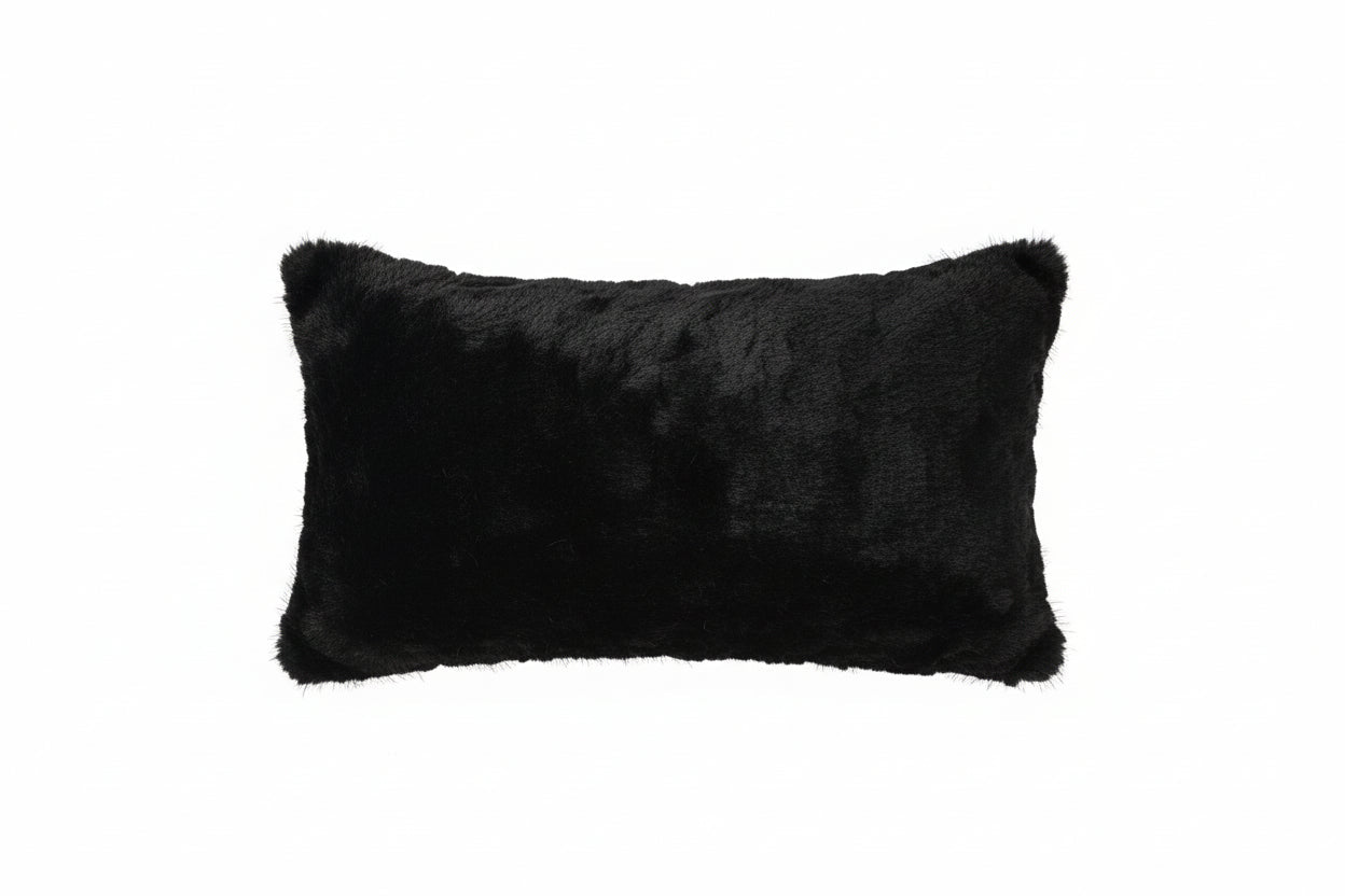 Handmade Heifer Alloy Wild Jaguar Black Tuscany, Lumbar Pillow Secondary image