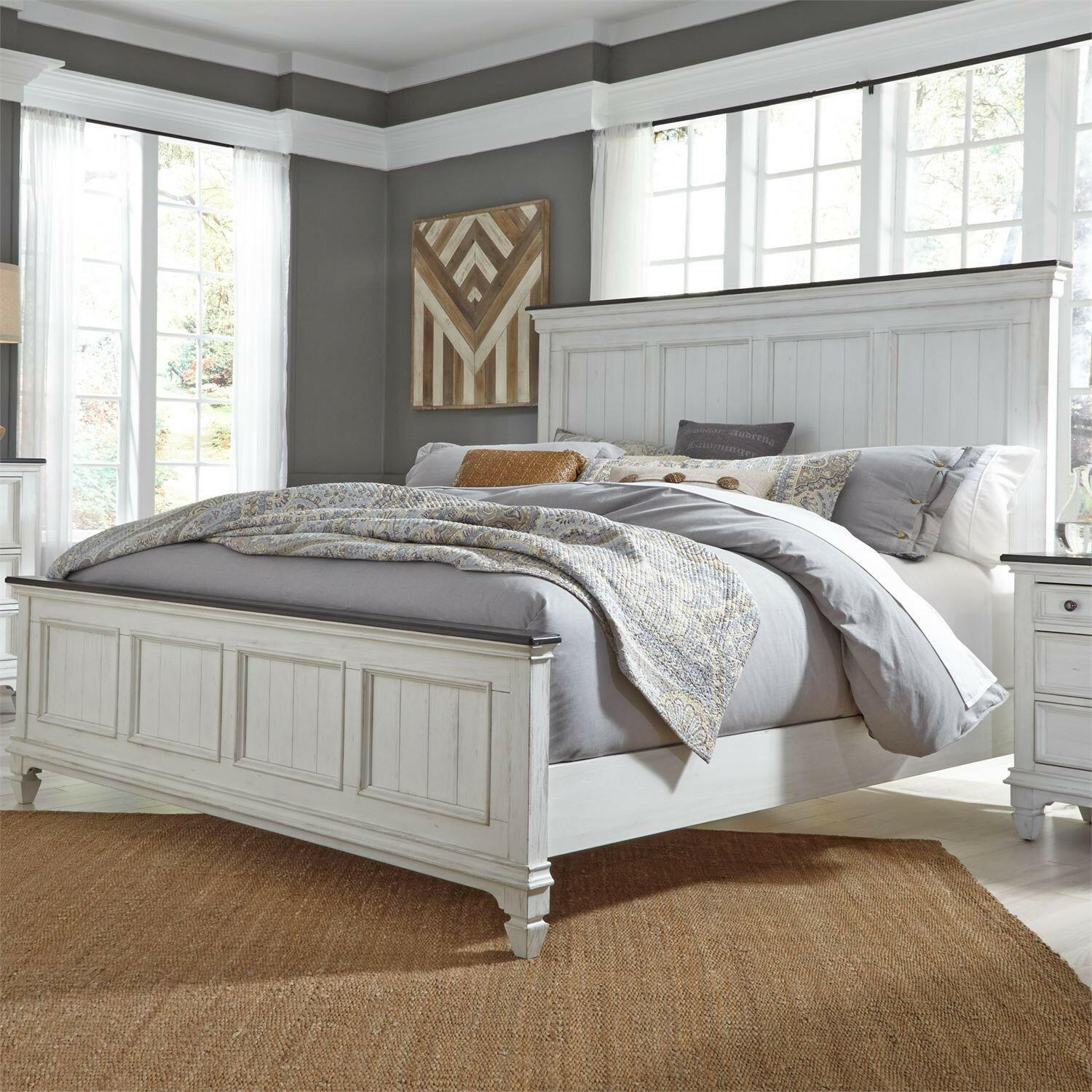 Allyson Park King Size Headboard, Footbaord And Rails 417 - 15/16/90 - Darseys Furniture & MattressLiberty Furniture