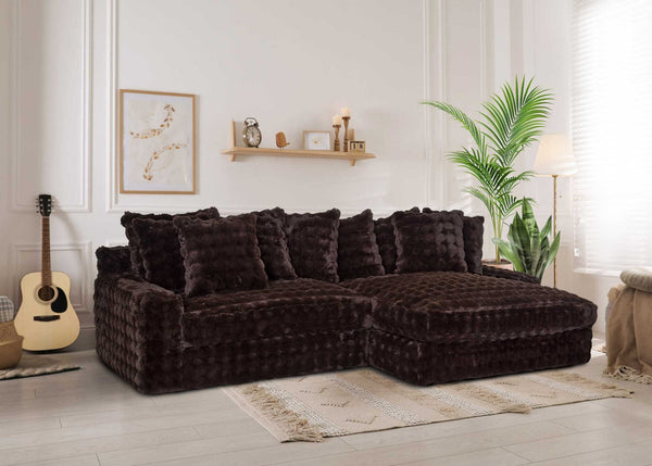 Angel Marshmellow Chocolate Sofa 878-59-86-3430-10 - Darseys Furniture & MattressFranklin Furniture Corp.