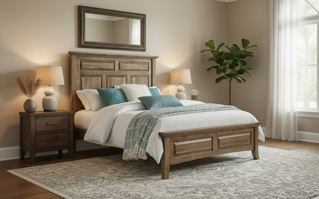 Provence Sandstone Queen Size Bed 41298MS/402981MS.