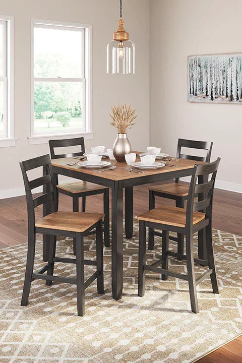 Gesthaven Brown Table and 4 Chairs D396-223 - Darseys Furniture & Mattress Hover Image