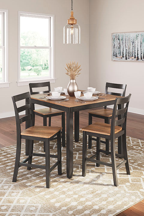 Gesthaven Brown Table and 4 Chairs D396-223 - Darseys Furniture & Mattress