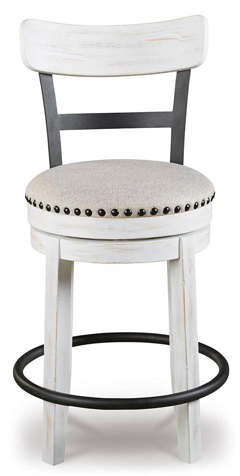Valebeck White Swivel Barstool D546-524.