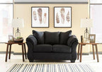 Darcy Black Loveseat 7500835.