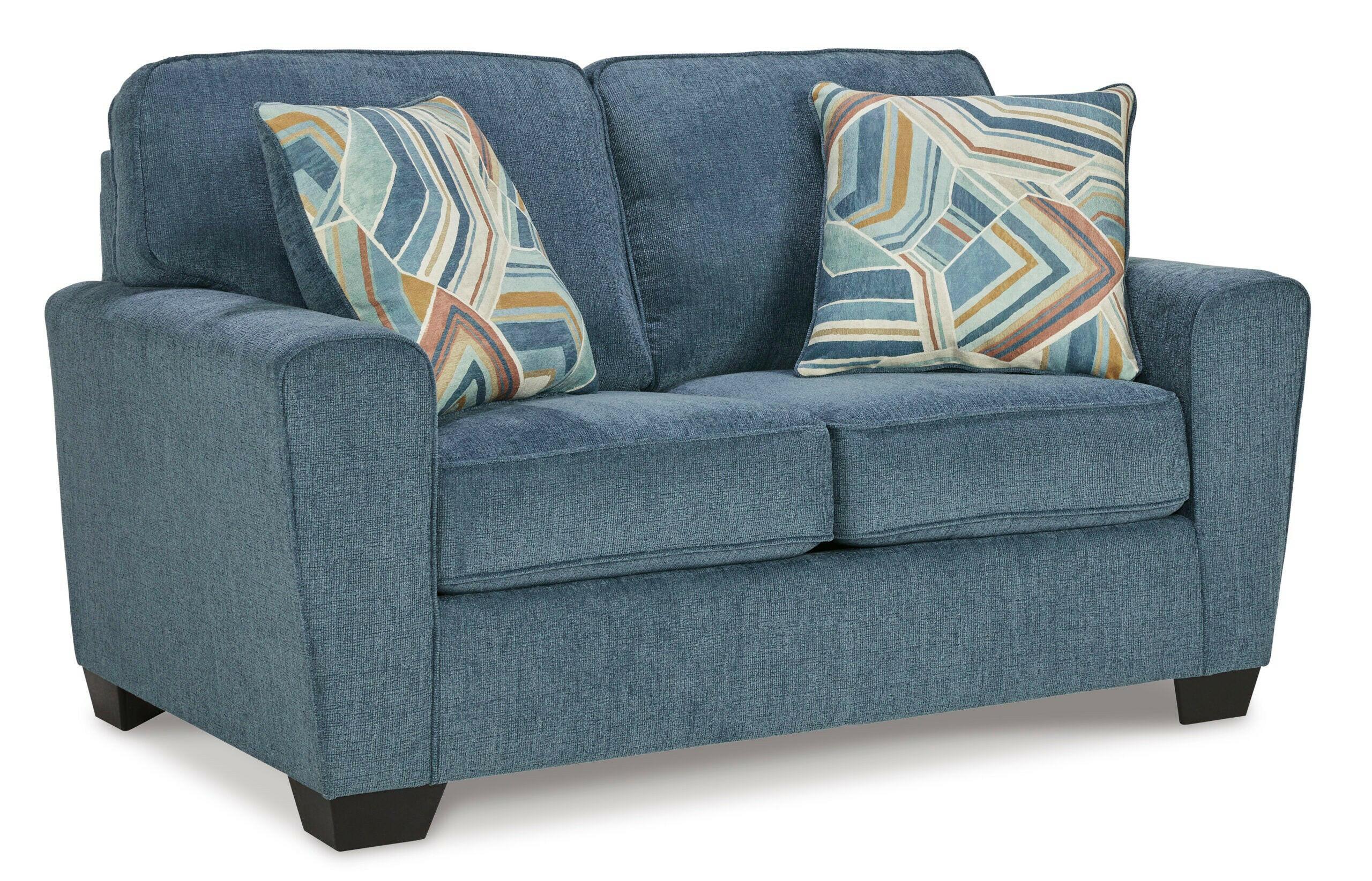 Cashton Blue Loveseat 4060535.