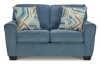 Cashton Blue Loveseat 4060535.