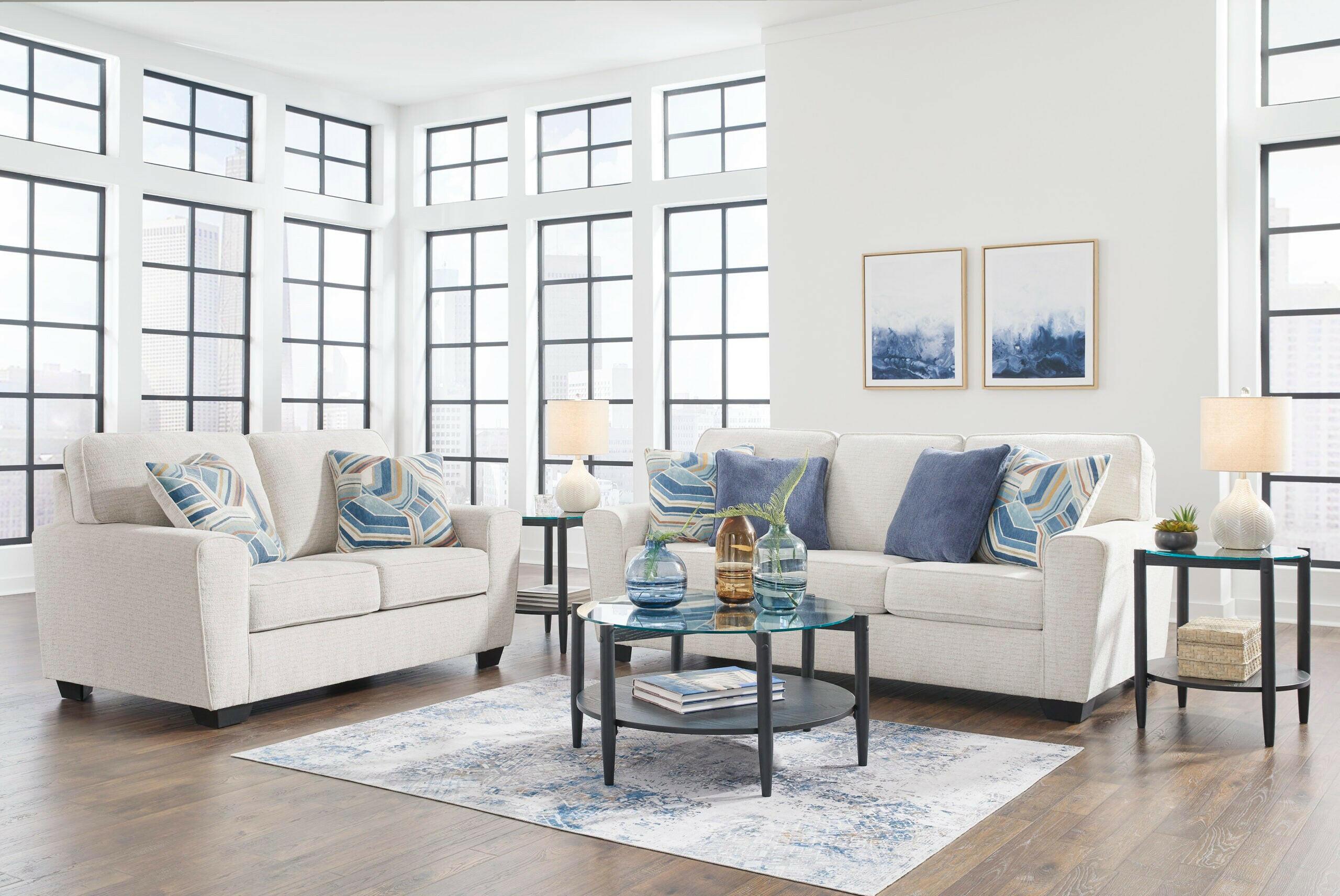 Cashton Snow Sofa & Loveseat 40604.