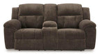 Frohn Chocolate Reclining Loveseat 3740794 - Darseys Furniture & Mattress