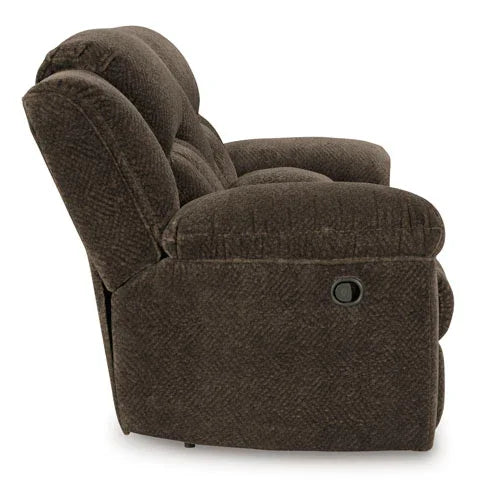 Frohn Chocolate Reclining Loveseat 3740794 - Darseys Furniture & Mattress