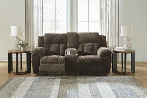 Frohn Chocolate Reclining Loveseat 3740794 - Darseys Furniture & Mattress