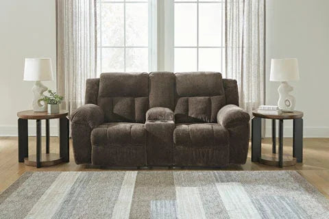 Frohn Chocolate Reclining Loveseat 3740794 - Darseys Furniture & Mattress