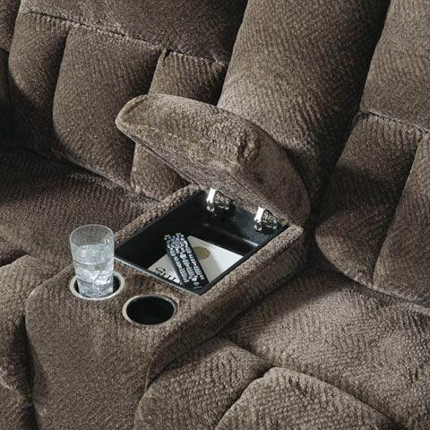 Frohn Chocolate Reclining Loveseat 3740794 - Darseys Furniture & Mattress