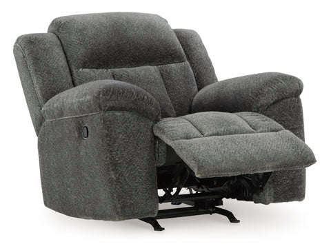 Frohn Graphite Recliner 3740625 - Darseys Furniture & Mattress