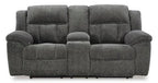 Frohn Graphite Reclining Loveseat 3740694 - Darseys Furniture & Mattress