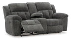 Frohn Graphite Reclining Loveseat 3740694 - Darseys Furniture & Mattress
