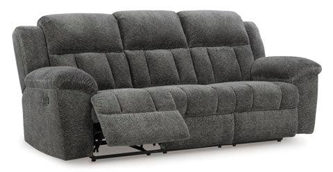 Frohn Graphite Reclining Sofa 3740688 - Darseys Furniture & Mattress