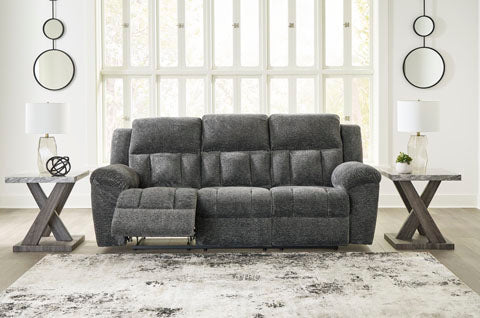 Frohn Graphite Reclining Sofa 3740688 - Darseys Furniture & Mattress