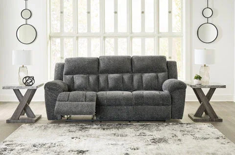 Frohn Graphite Reclining Sofa 3740688 - Darseys Furniture & Mattress