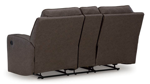Lavenhorne Umber Reclining Loveseat 6330694 - Darseys Furniture & Mattress