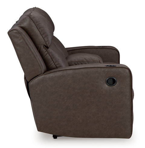 Lavenhorne Umber Reclining Loveseat 6330694 - Darseys Furniture & Mattress