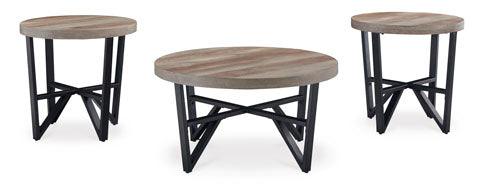 T235-13 Deanlee Cocktail Table & 2 End Tables.