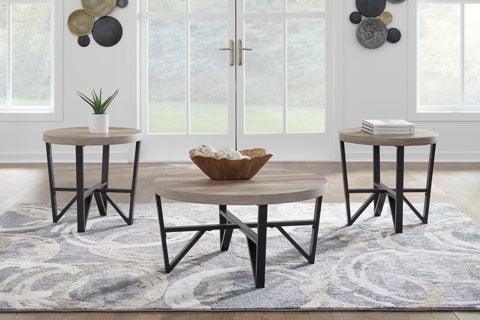 T235-13 Deanlee Cocktail Table & 2 End Tables.