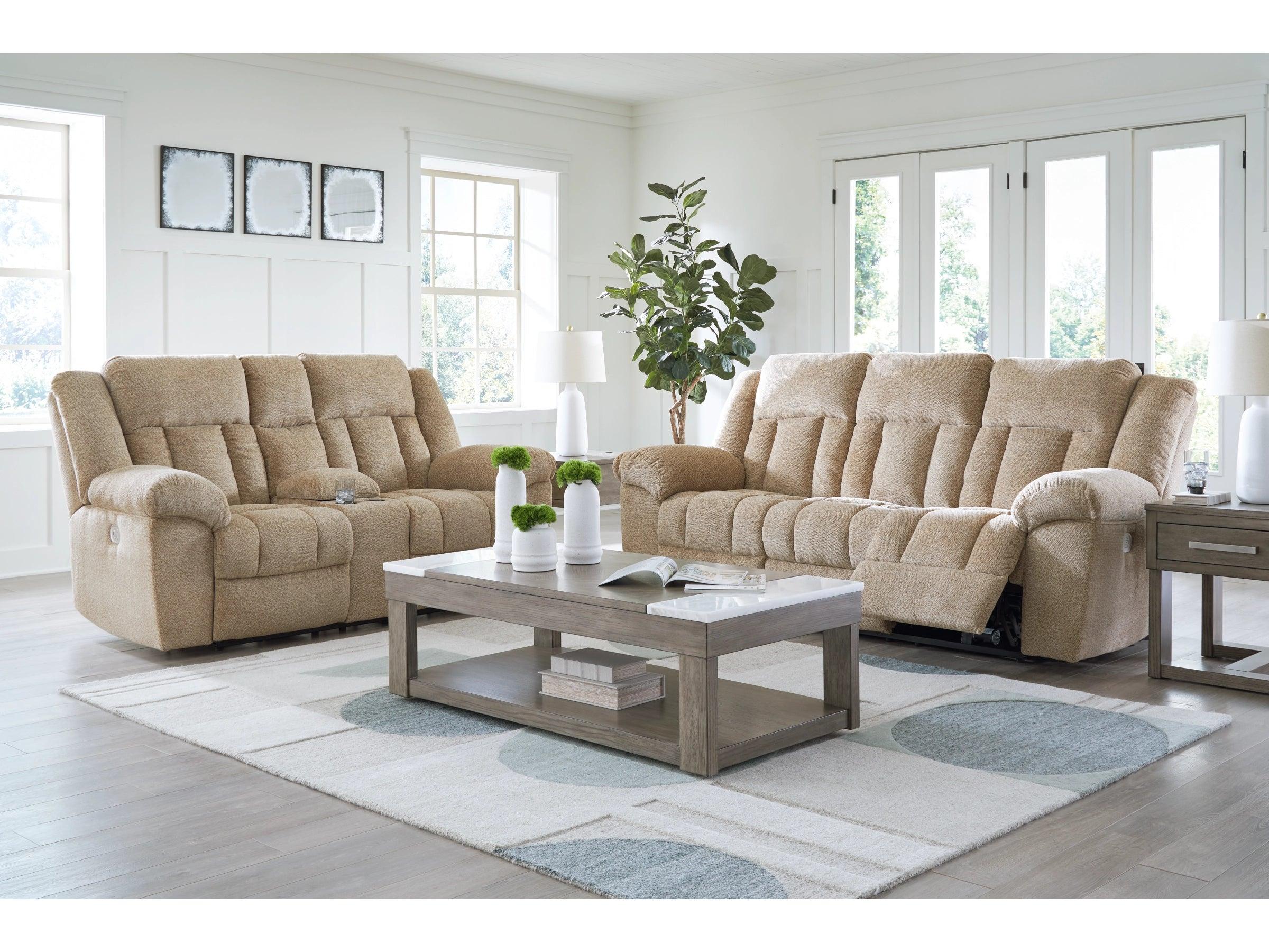 Tip Off Wheat Sofa & Loveseat Reclining 69305. Main image