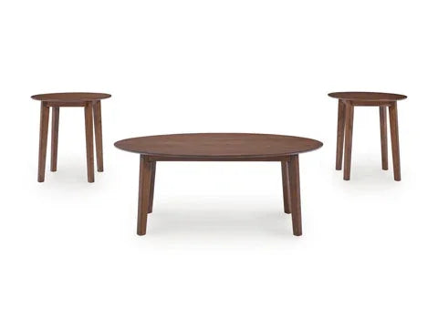 Gordonay Brown Cocktail Table and 2 End Tables T155-13 Secondary image