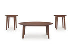 Gordonay Brown Cocktail Table and 2 End Tables T155-13 - Darseys Furniture & Mattress