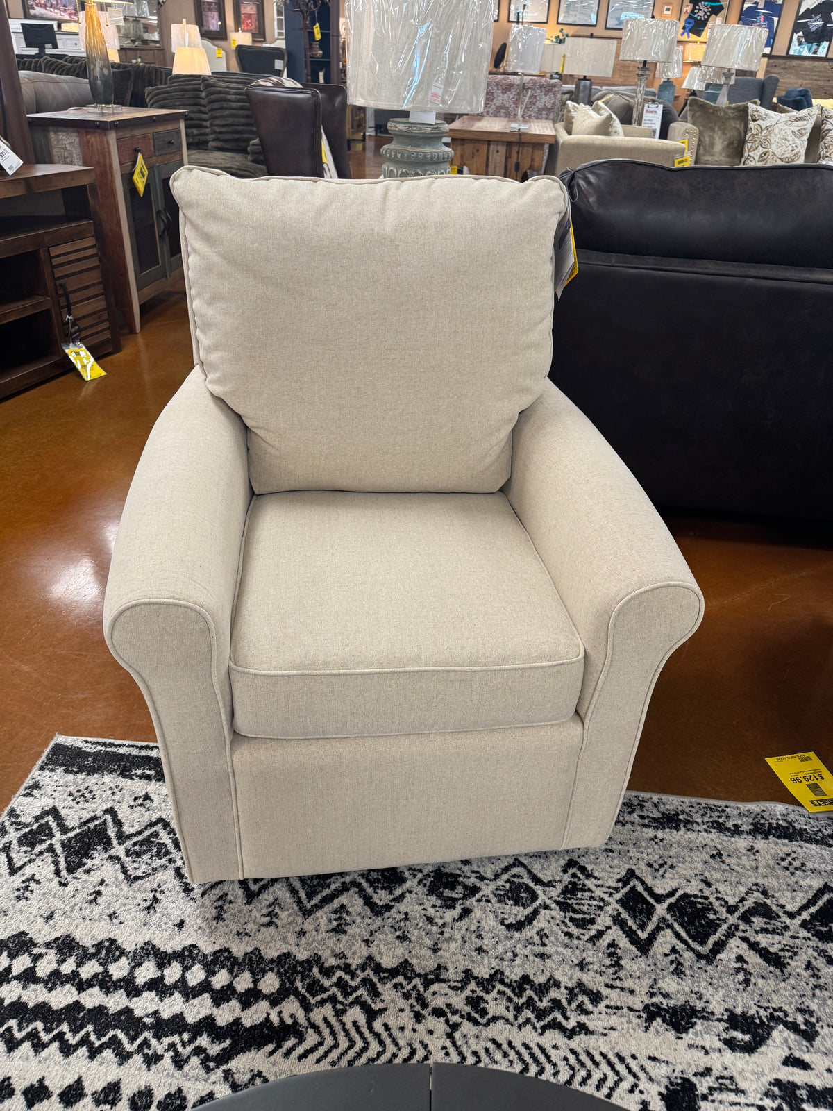 Kacey Swivel Chair Flax 5027-24697D - Darseys Furniture & Mattress