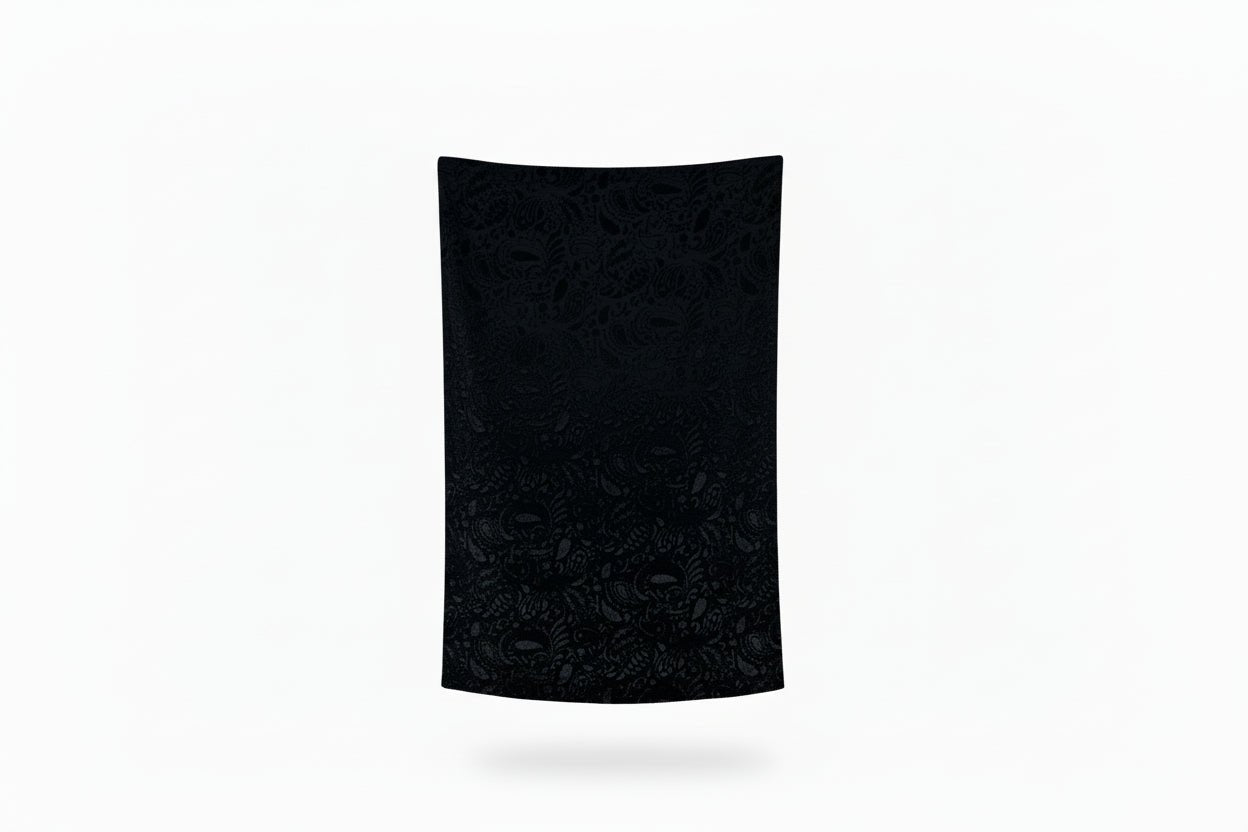 Black Paisley Black Hide, Mega Size - 90"x55" - Darseys Furniture & MattressHandmade Heifer