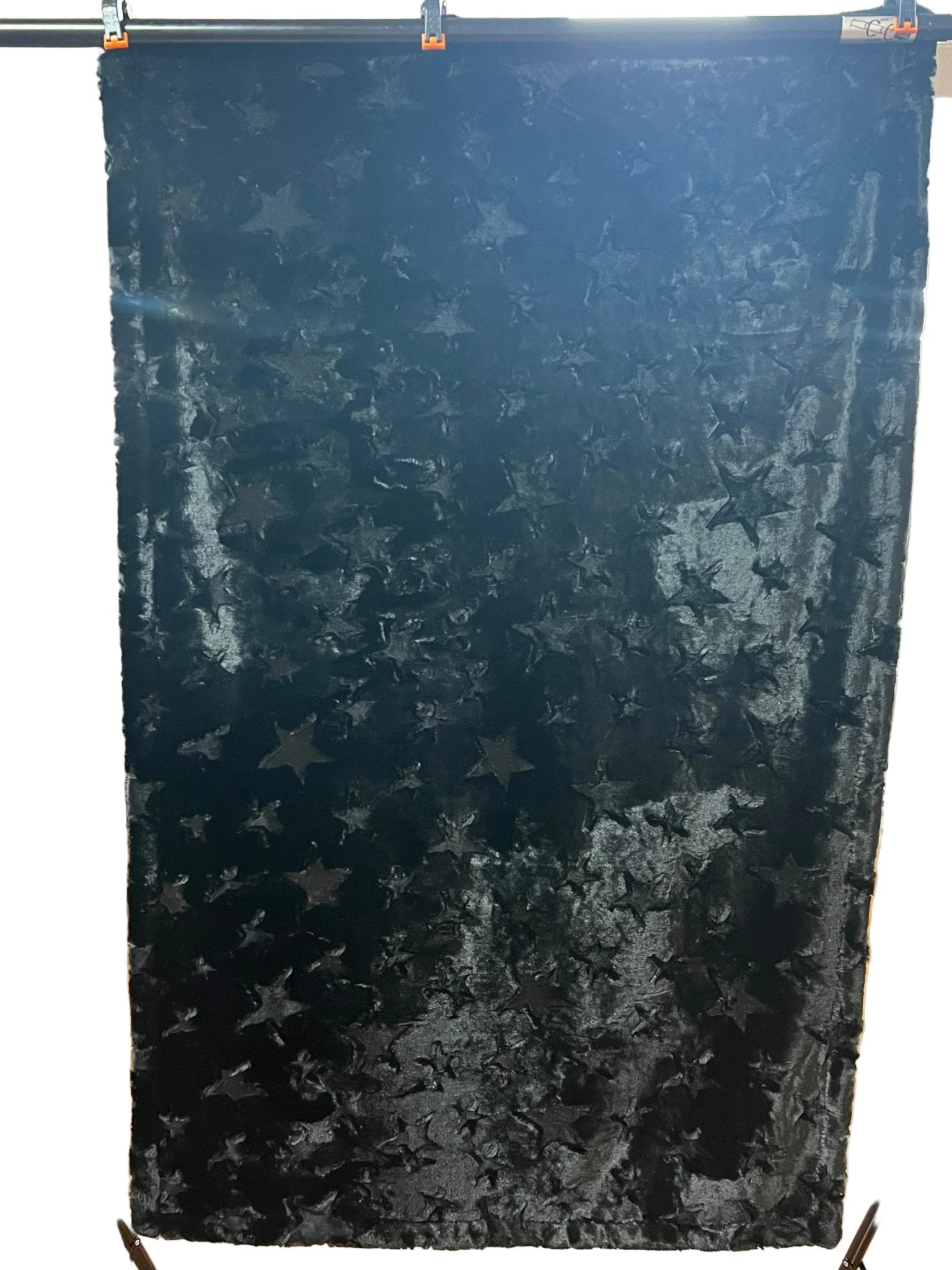 Black Stars Black Hide - Lap Size 60"x36" Secondary image