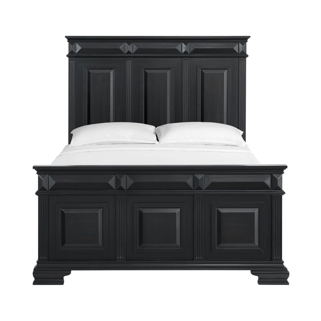 Bridgestone Black Queen Bed, Chest, Nightstand B-10980-8 - Darseys Furniture & MattressElements