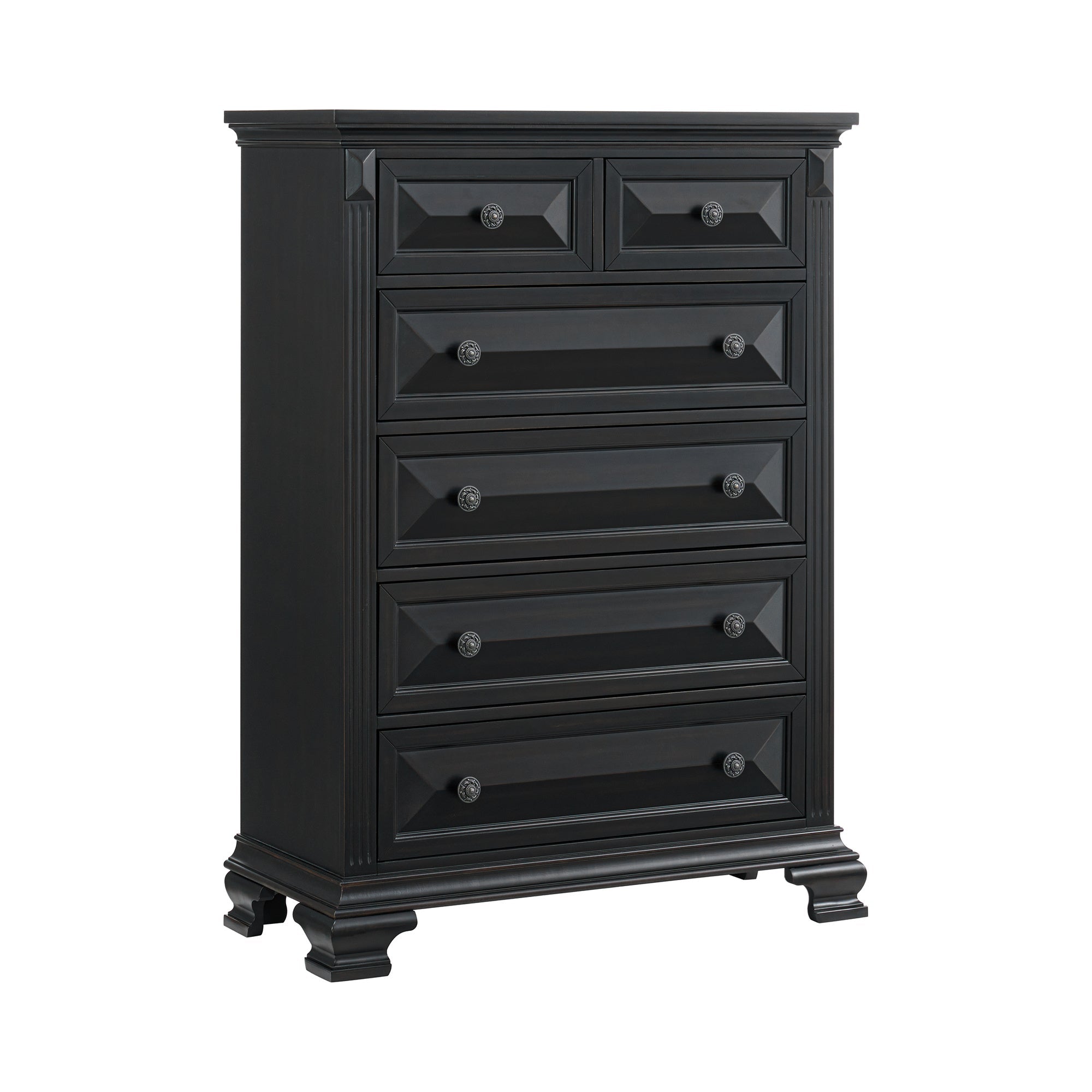 Bridgestone Black Queen Bed, Chest, Nightstand B-10980-8 - Darseys Furniture & MattressElements