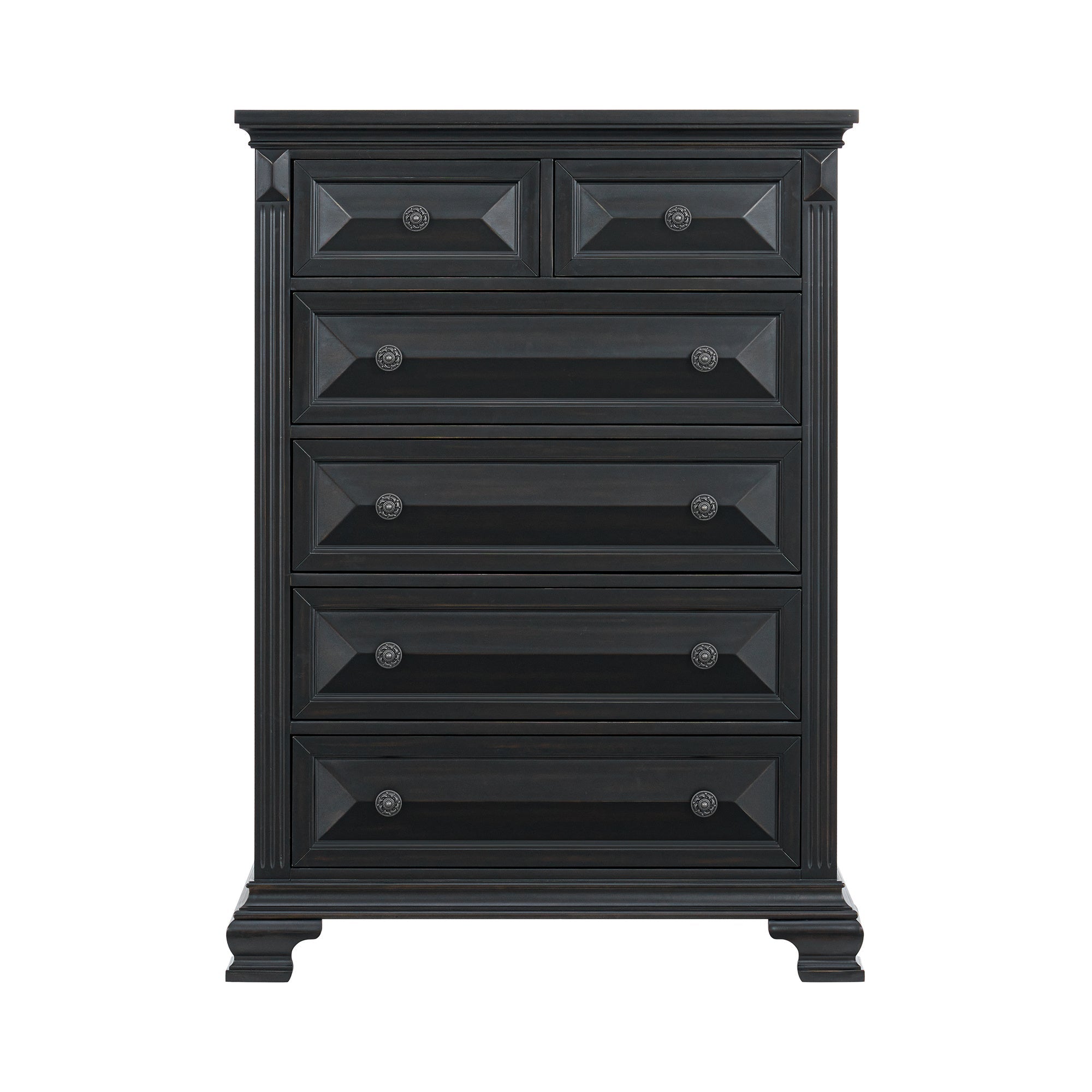 Bridgestone Black Queen Bed, Chest, Nightstand B-10980-8 - Darseys Furniture & MattressElements