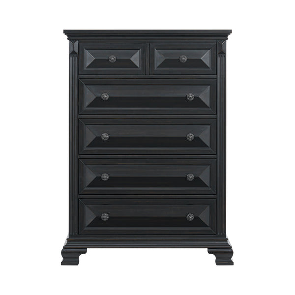 Bridgestone Black Queen Bed, Chest, Nightstand B-10980-8 - Darseys Furniture & MattressElements