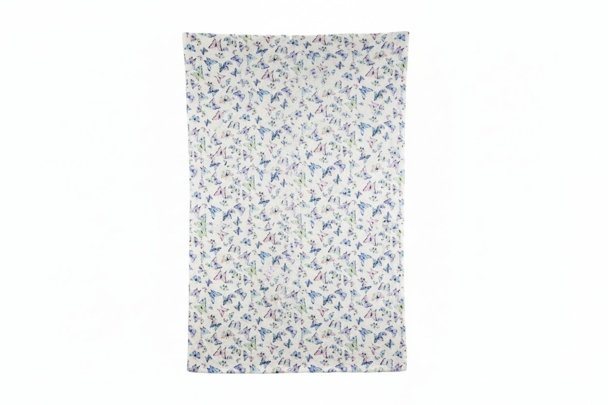 Butterflies Aster Snow Bunny - Mega Size 90"x55" - Darseys Furniture & MattressHandmade Heifer Main image