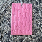 CL Pink Rectangle Bow Strawberry Leather Air Flair AFRECBOW-PNK-SL.