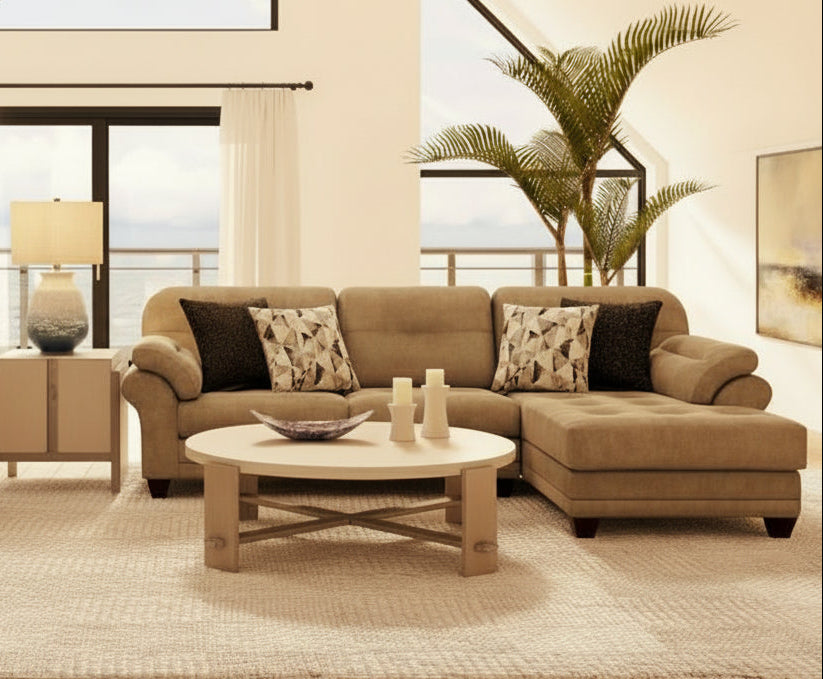 Capulet Buff Sofa Chaise 21900 - LEFTS4 - RIGHTCH04 - Darseys Furniture & MattressHughes Furniture Main image