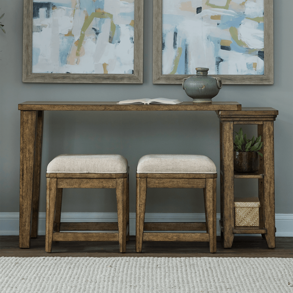 Carolina Park Console Table and 2 Stools 930-OT5630-OT9001 - Darseys Furniture & MattressLiberty Furniture