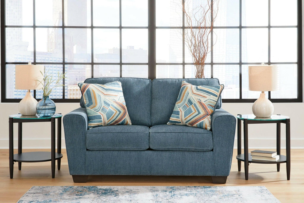 Cashton Blue Loveseat 4060535 - Darseys Furniture & MattressAshley