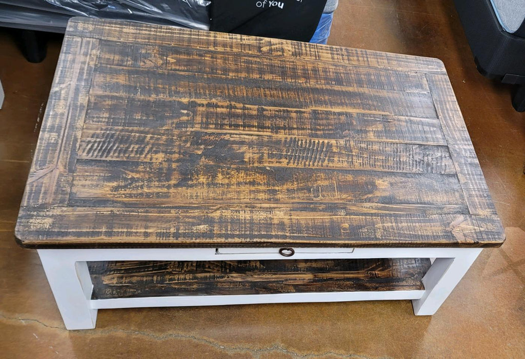 CEN01WD RRR Cocktail Table - Darseys Furniture & MattressRed River Rustic