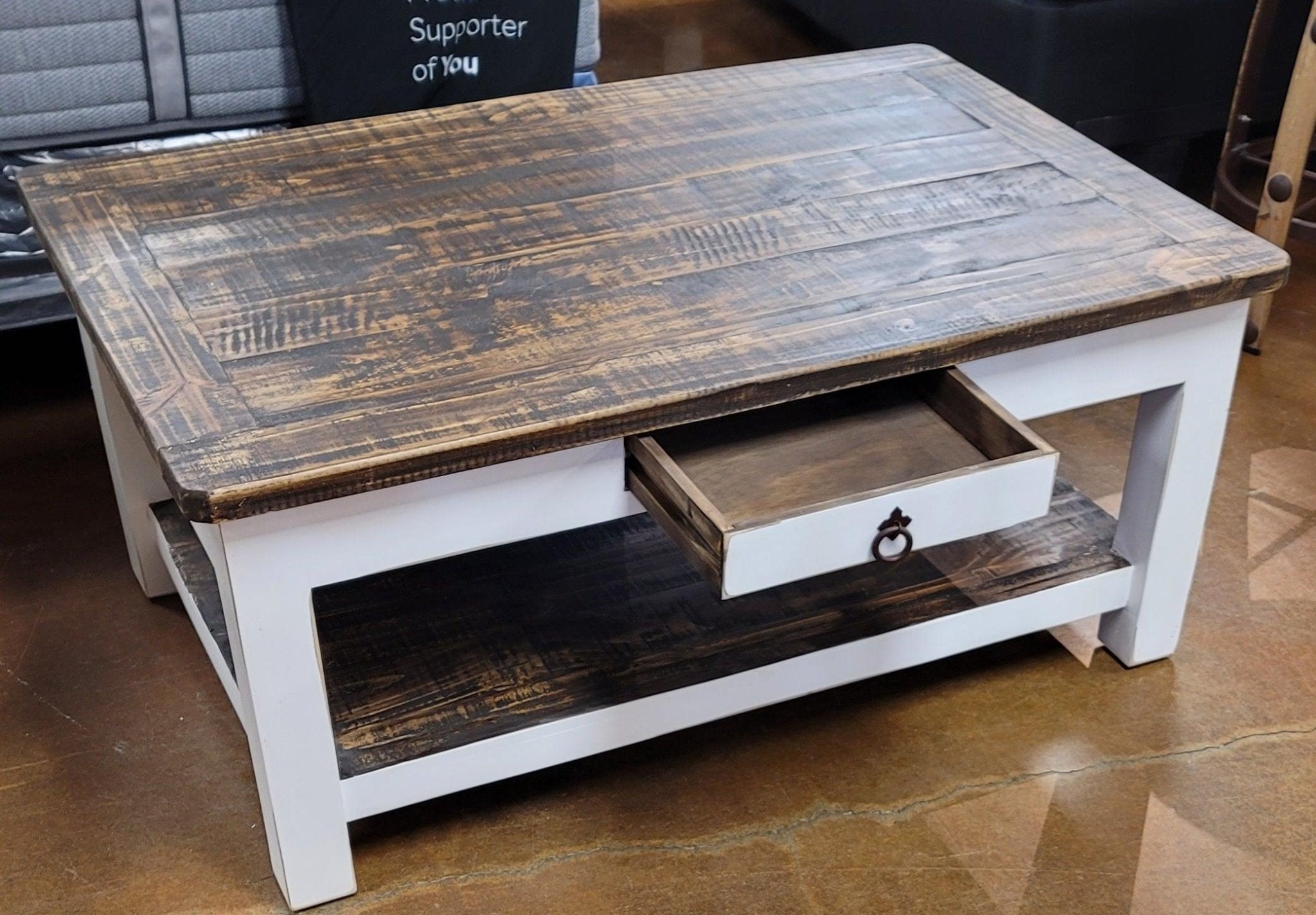 CEN01WD RRR Cocktail Table - Darseys Furniture & MattressRed River Rustic