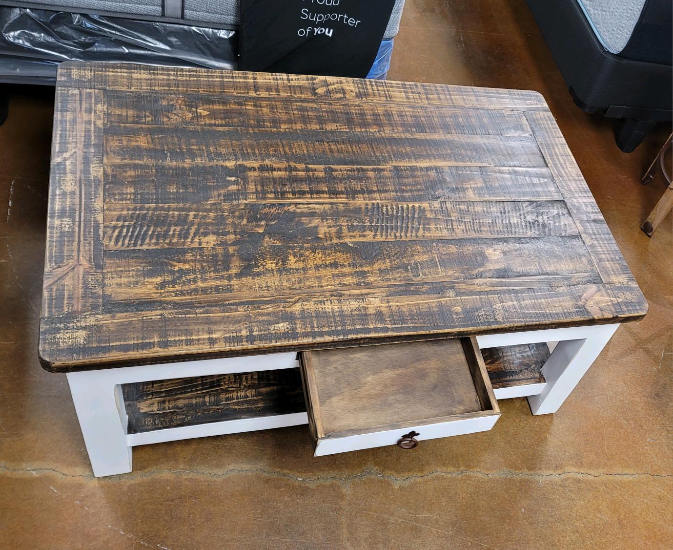 CEN01WD RRR Cocktail Table - Darseys Furniture & MattressRed River Rustic