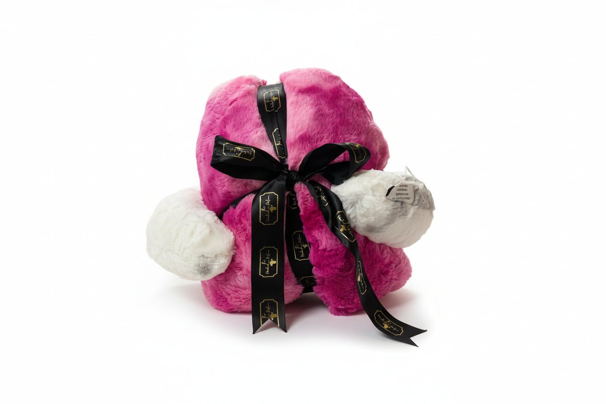 Cerise Fusion Bunny Cerise Hide Tinsel Calf Travel Set Lap Size 36"x60" - Darseys Furniture & MattressHandmade Heifer Main image