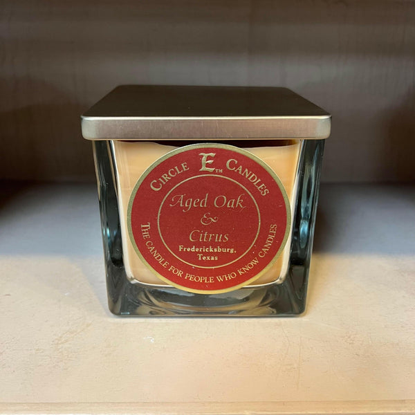 Circle E Aged Oak and Citrus 22oz - Darseys Furniture & MattressCircle E Candle