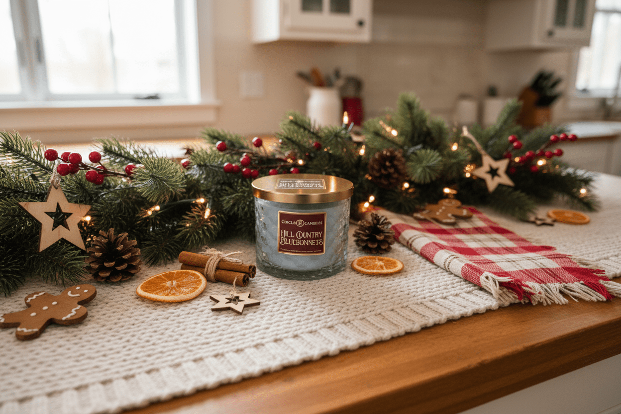 Circle E Hill Country Bluebonnets 17 oz Candle - Darseys Furniture & MattressCircle E Candle