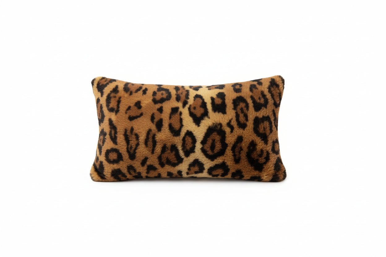 Cognac Wild Jaguar Black Tuscany Lumbar Pillow - Darseys Furniture & MattressHandmade Heifer Main image